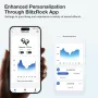 Blitzrock CT3 Pro Open Ear Earphone Air Conduction Earhook Rich Balanced Sound AI ENC 4 Mics Clear Calls 40H Playtime App Control IPX5 Waterproof Sports Headphones
