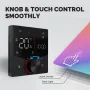 MoesHouse Tuya Smart Home WiFi Knob Thermostat for Electric Heating LCD Display Mobile Phone APP Control Touch Screen Remote Controller Via Alexa Google Assistant
