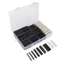 300Pcs/lot Polyolefin Shrinking Assorted 3:1 Heat Shrink Black White Tube Wire Cable Insulated Sleeving Heat Shrink Tubing Set