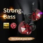QKZ AK6 3.5mm Wired Earphone Panoramic Stereo Strong Bass Heaset Hi-Res Audio In-ear Headphone