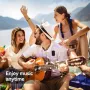 Altavoz portátil AGPTEK WS10 con Bluetooth, diseño de clip magnético, reproducción de 10 horas, IPX5 resistente al agua, manos libres, para exteriores, viajes, correr, senderismo.