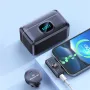 Q8 2-in-1 ワイヤレス ラベリアマイク ポータブルオーディオビデオレシーバー クリップ デジタルディスプレイ iOS Type-C ミニマイク iPhone Android タブレット ゲーム ライブ