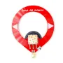 Donut AM Radio Antenna Red Mini Loop Antenna 500kHz-2000kHz Frequency Range Medium Wave Antenna