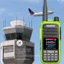 ABBREE AR-730 Berkuasa Tinggi Walkie Talkie Palam EU 136-520MHz 256 Saluran Skrin Paparan HD NOAA Pegang Tangan Radio Dua Hala