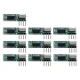 GERMA 433Mhz RF Transmitter and Receiver Superheterodyne ASK 433 Mhz Module with Antenna for ArduinoUno Wireless Diy Kits
