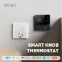 MoesHouse Tuya WIFI スマートノブサーモスタット ガスボイラー暖房リモートコントローラー LCDディスプレイ 携帯電話アプリコントロール タッチスクリーン Alexa Googleアシスタント対応