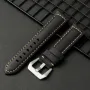 22mm Multi-color Hand-sewn Retro Cow Leather Smart Watch Band Replacement Strap