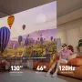 Kacamata AR Cerdas XREAL Air 2 dengan Layar yang Dapat Dipakai 130'' 120Hz 1080P Penyesuaian Pelipis 3 Posisi 72g Kenyamanan Sepanjang Hari Kacamata Proyeksi Cerdas untuk Bermain Game/Streaming/TV/Proyektor/Monitor