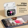 K1 TWS bluetooth Earphone LCD Touch Screen Earbuds 8G Memory ENC HD Calls Low Latency Portable Wireless Smart Earphone with Mic