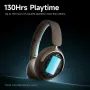 PICUN NC60 Wireless bluetooth 5.4 Headset ANC Gaming Headphone -48dB Deep Noise Reduction 4 Mic Noise Reduction 40mm HD Driver HiFi Bass 130H Playback AUX E-Sports Gamer Headphones