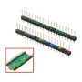 2pcs Raspberry Pi Pico Colorful Pin Header 20 Pins 2.54mm Spacing Gold-Plated Pins Quick Pin Identification Easy Soldering Electronic Components
