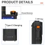 Baofeng K5 Plus Dual Band High Power Walkie Talkie Long Range 2500mAh Rechargeable NOAA Two-way Radio Portable Transceiver EU Plug