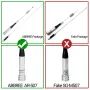 AR-507 High Gain Antenna 144/430MHz Mobile Radio Antenna 74CM PL259 Connector 150W Strong Signal Reception