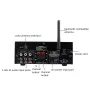 Upgraded KS-33BT Low Frequency HiFi Stereo Digital Amplifier BT5.0 LED Digital Sound FM Radio 2x60W Amplificador Amplifiers with Remote Control for 6.5-8inch Speaker