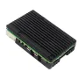 Raspberry Pi 5 5B Alüminyum Alaşımlı Kabuk ve Çift Soğutma Fanı için Pasif Dağıtımlı Metal Kasa