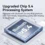 в 1 цифровой дисплей Bluetooth 5.4 аудио передатчик приемник FM модулятор передатчик 3.5MM AUX RCA USB Type-C многоточечный интерфейс RGB подсветка без драйверов для телефона планшета телевизора динамик