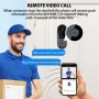 M15 Tuya Smart Videocitofono con Videocamera, Videocamera Intelligente Wireless, Videocitofono con Visione Notturna per Casa e Ufficio