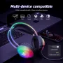 ONIKUMA X29 RGB Gaming Headset Wired Earphone 50mm Moving Coil 3D Stereo Sound Breathable Earmuffs Adjustable Headband E-sports 3.5mm Monitor Headphones with Omnidirectional HD Microphones