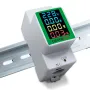 Peacefair® PZEM-008 Din Rail Electricity Digital Power Energy Meter Watt Kwh Wattmeter Monitor Ammeter Voltmeter AC 50-300V 100A