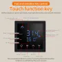 MH1828A AC85-265V 16A Floor Heating Temperature Controller Wall-Mounted Smart Thermostat with LED Touch Screen Wiring Electric Heating Control for Home Tile/Wooden/Marble Floor