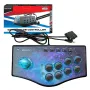 NJP308 USB Arcade Fight Stick Streets Fighting Joystick Gamepad Controller for PS3 PC Android USB PC Streets Fighter Arcade Game Plug and Play