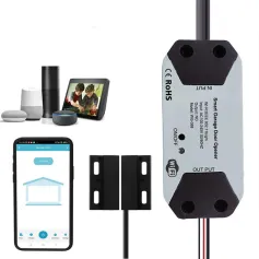Controlador de porta de garagem inteligente Tuya WIFI APP Interruptor inteligente controlado por voz com Alexa Google Home Smart Life APP