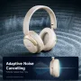 PICUN NC60 Wireless bluetooth 5.4 Headset ANC Gaming Headphone -48dB Deep Noise Reduction 4 Mic Noise Reduction 40mm HD Driver HiFi Bass 130H Playback AUX E-Sports Gamer Headphones