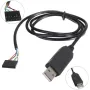 6Pin FTDI FT232RL USB بۆ مۆدیولی گونجێنەری زنجیرەیی USB بۆ کێبلی تی تی ئێڵ RS232