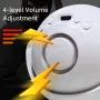 Smart Home Indoor Infrared Anti-theft Alarm 112dB Sound Light Alarming 4 Volume Levels 12M Long Induction Distance Doorbell Function Wireless IR Detector Human Body Sensor