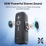 Tribit StormBox 2 bluetooth Hoparlör Taşınabilir Hoparlör Çift 48mm Tam Aralıklı Sürücüler 360¡ã Surround Ses Derin Bas TWS Eşleştirme 24 Saat Oynatma Süresi IPX7 Su Geçirmez Açık Hava Kablosuz Hoparlör