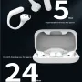 AIR6 Smart AI Translation Earbuds Wireless bluetooth Earphone 360° Panoramic Sound AAC Audio DT4.0 Sound Transmission 24H Playback Earhooks Sports Headphones with Mic