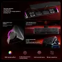 Havit M15 Desktop Speaker Bekabelde soundbar met volumeknop Dubbele hoorns Basmembraan 360° Surround Stereo RGB-licht 3,5 mm computerluidspreker