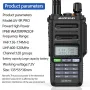 Baofeng UV-9R PRO V2 Talkie-walkie haute puissance 128 canaux UV double bande CB Radio amateur IP68 étanche 2800 mAh Lampe de poche Radio bidirectionnelle Prise UE