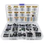 150 Adet IC Çip Çeşitliliği Kiti Opamps Osilatör PWM NE555 LM358 LM324 TDA2030 UC3842 ULN2003 Soketler ve Elektronik DIY Projeleri için Adaptör ile