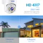 ESCAM TY114 4MP 1440P WiFi IP Camera Tuya Full Color Wireless PTZ IP Dome Camera AI Humanoid Home Security Monitor IP66 Waterproof