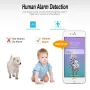 Baby monitor 1080P Tuya Smart WiFi, telecamera di videosorveglianza con visione notturna, audio bidirezionale, protezione di sicurezza per bambini