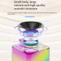 SUNXINPIN bluetooth 5.3 Speaker Portable Speaker with Microphone HiFi Bass LED Light Support TF Card AUX Outdoors Portable Speaker