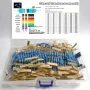 Metal Film Resistor Kit 130 Values 1R to 2.2M Ohm 2W 1% Tolerance 650PCS Electronic Component Assortment for Precision Circuits
