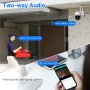 Hiseeu 4MP+4MP Dual Lens Wifi PTZ IP Camera 2.8+12mm 8X Zoom CCTV Video Surveillance Camera Color Night Vision Ai Human Cam