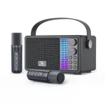 YS-603 bluetooth 5.3 Speaker Portable Speaker with Microphone HiFi Stereo Surround Bass Sound Dual DSP Chip Voice Change Noise Cancelling Outdoors Portable Karaoke Speaker