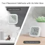 MoesHouse Tuya ZIGBE Smart Digital Temperature and Humidity Sensor LCD Display Intelligent Hygrometer Thermometer Data Log APP Remote Control Compatible with Amazon Alexa & Google Home