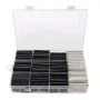 300Pcs/lot Polyolefin Shrinking Assorted 3:1 Heat Shrink Black White Tube Wire Cable Insulated Sleeving Heat Shrink Tubing Set