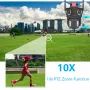 Telecamera PTZ per esterni con tripla telecamera 4MP+4MP+4MP, zoom 10X, Wi-Fi, monitoraggio automatico, audio bidirezionale, quattro obiettivi, tre schermi, telecamera di sorveglianza di sicurezza CCTV