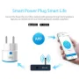 Coolcam Z-Wave Smart Socket EU/RU Plug 13A Outlet Smart Home Automation Alarm System Remote APP Control On/Off Power Monitoring Socket Work with Gateway