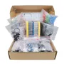 Kit de sortimento de componentes eletrônicos Mega 1900PCS Capacitores Resistores LED Transistores Diodos 1n270 Germânio DC Jacks opamp PCB