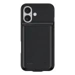 7000mAh Black Clip Power Bank Portable External Battery Power Supply Full Cover Mobile Shell for iPhone 16 16 Plus 16 Pro 16Pro Max