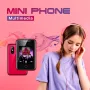 8XR Mini 2G GSM 1.77 Inch Dual SIM Cards 480mAh Touch Control Vibration Function bluetooth Dial MP3 Spared Mobile Phone