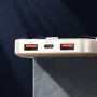 LDNIO PQ12 22.5W 37Wh 10000mAh LED Display Power Bank with Magnetic Wireless Charging External Battery Power Supply with 1 Input & 4 Outputs PD QC3.0 Fast Charging for iPhone 16 16 Pro 15 14 13 Pro Max for Huawei Mate XT for Xiaomi 15pro