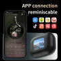 A16 OWS Headset Wireless bluetooth 5.4 Earphone LED Colors Touch Screen 360° Surround Sound Dual-Mic ENC Noise Cancelling Support TF Card Playback Earhooks Sports Headphones