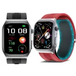 S15 2.06inch 3D Curved AMOLED Air Pump Airbag Accurate Blood Pressure Measurement ECG AI Medical Diagnosis Blood Sugar Blood Lipid Measurement Uric Acid Function bluetooth Call Heart Rate Blood Pressure Blood Oxygen Monitor Multi-sport Modes Smart Watch